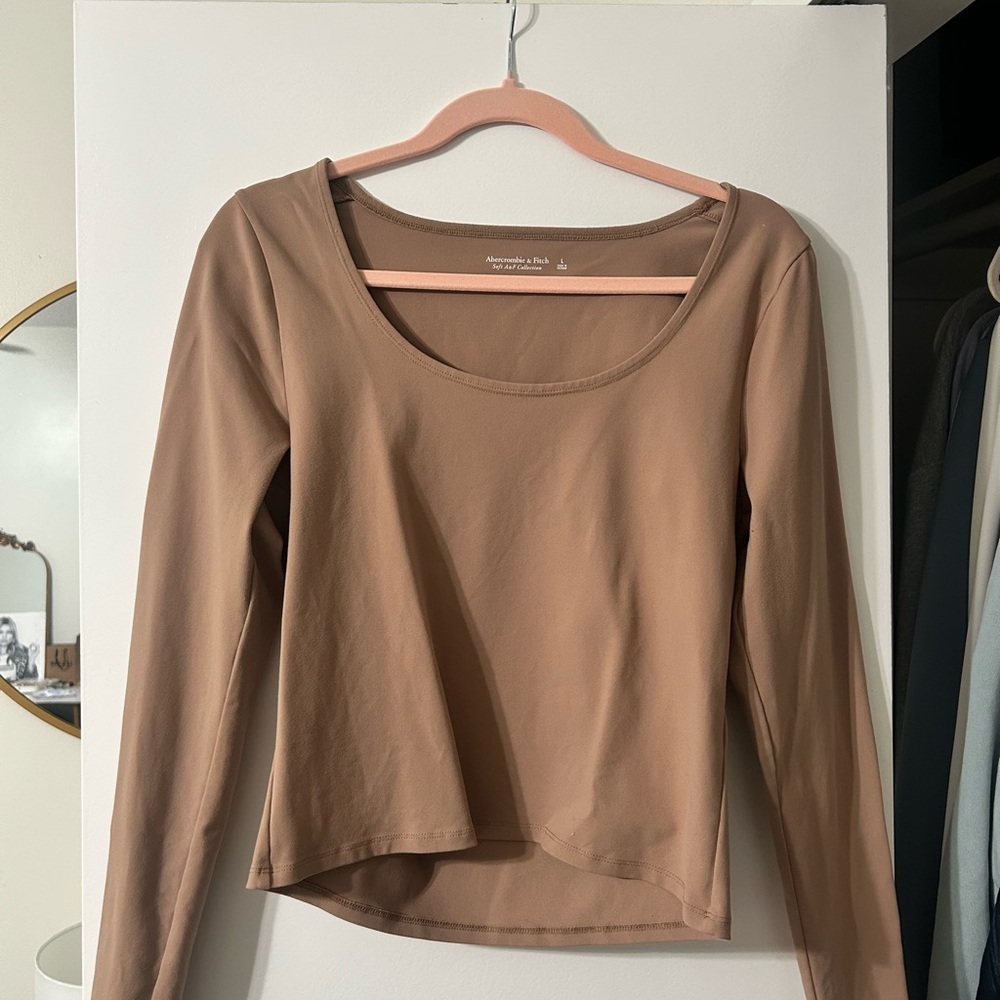 Abercrombie & Fitch Brown Long Sleeve Top